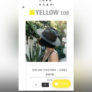 Yellow 108 fedora